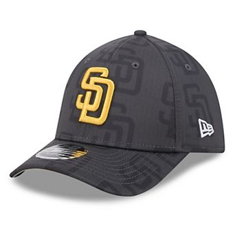 Men's New Era Gray San Diego Padres Halftone 39THIRTY Flex Hat