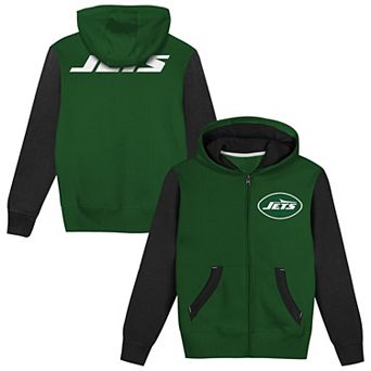 Toddler Outerstuff Green/Black New York Jets Stadium Colorblock Full-Zip Hoodie