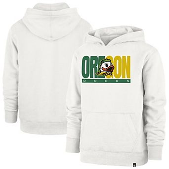 Youth '47 Cream Oregon Ducks Block Text Pullover Hoodie