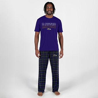 Men's Concepts Sport Purple Baltimore Ravens Highland Sleep Set