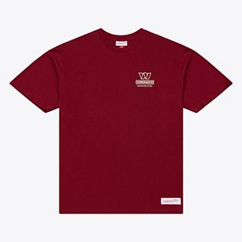 Men's Mitchell & Ness Burgundy Washington Commanders Core Essentials Micro Logo T-Shirt