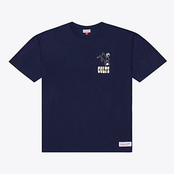 Men's Mitchell & Ness Navy Indianapolis Colts Core Essentials Micro Logo T-Shirt
