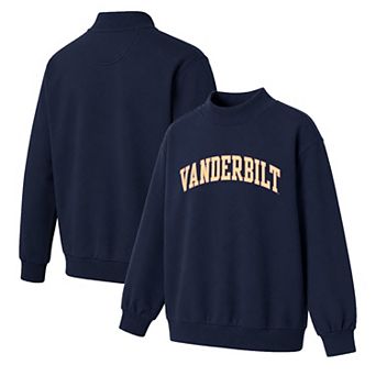 Women's Navy Vanderbilt Commodores Monroe Mock Neck Sweatshirt
