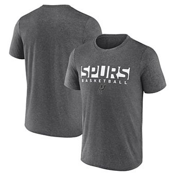 Men's Fanatics Charcoal San Antonio Spurs Box Out Rebounding T-Shirt