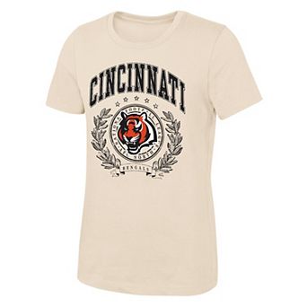 Girls Youth Outerstuff Natural Cincinnati Bengals Undefeated T-Shirt