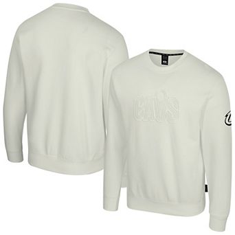 Unisex Stadium Essentials Cream Cleveland Cavaliers Debossed Monochrome Logo Sweatshirt