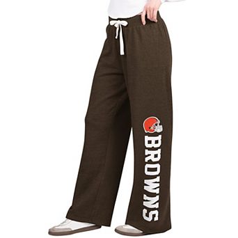 Women's Starter Brown Cleveland Browns Field Wide Leg Sweatpants