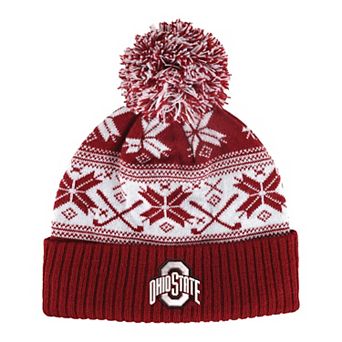 Unisex Ahead Scarlet Ohio State Buckeyes Cuffed Knit Hat with Pom