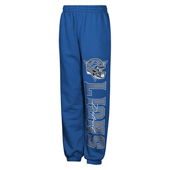 Youth Outerstuff Blue Detroit Lions Run & Gun Sweatpants