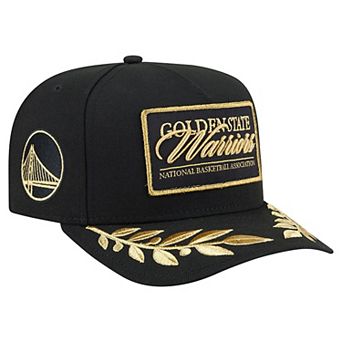Men's New Era Black Golden State Warriors Golden 9FIFTY Snapback Hat