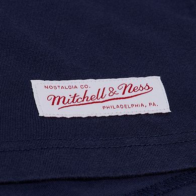 Women's Mitchell & Ness Navy New York Yankees Core Essentials Boxy Crop T-Shirt