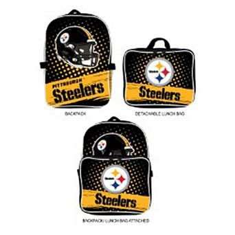 MOJO Pittsburgh Steelers Backpack & Lunch Box 2 pc Set