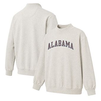 Women's Oatmeal Alabama Crimson Tide Monroe Mock Neck Sweatshirt