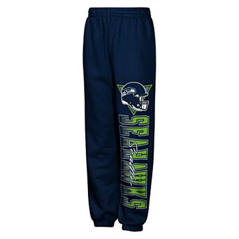 Youth Outerstuff College Navy Seattle Seahawks Run & Gun Sweatpants