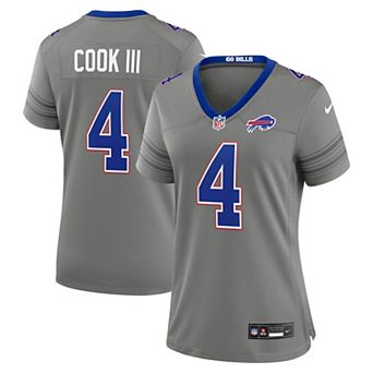 Women's Nike James Cook III Gray Buffalo Bills Nickel City Game Jersey