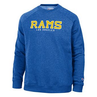Men's Champion Royal Los Angeles Rams Triumph Fleece Tri-Blend Sweatshirt