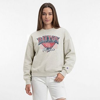 Women's Champion Oatmeal Dayton Flyers All-Star Weave Sweatshirt