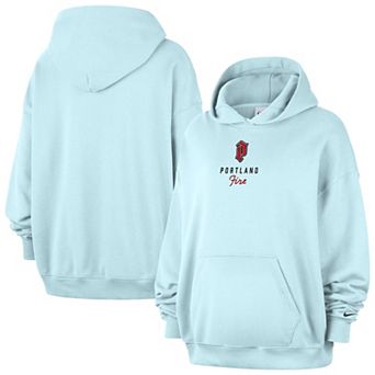 Women's Nike Light Blue Portland Fire Studio Fleece Hoodie