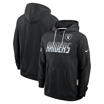 Men's Nike Black Las Vegas Raiders Sideline Standard Issue Top Prospect Dri-FIT Hoodie