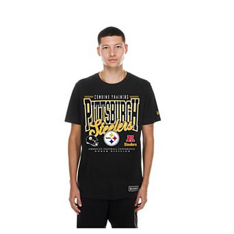 Men's New Era Black Pittsburgh Steelers Combine Authentic T-Shirt