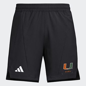 Men's adidas Black Miami Hurricanes D4T Shorts