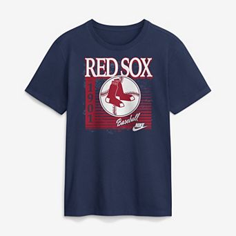 Men's Nike Navy Boston Red Sox Cooperstown Logo T-Shirt