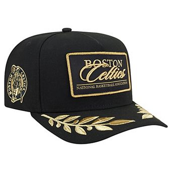 Men's New Era Black Boston Celtics Golden 9FIFTY Snapback Hat