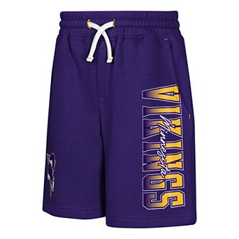 Youth Outerstuff Purple Minnesota Vikings Audible Fleece Shorts