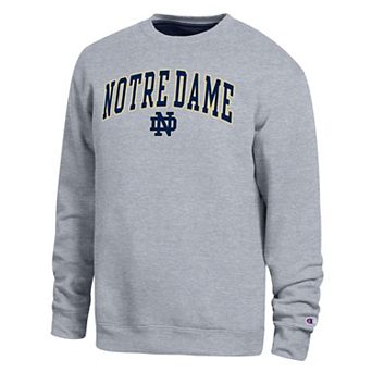 Men's Champion Heather Gray Notre Dame Fighting Irish Arch Sweatshirt