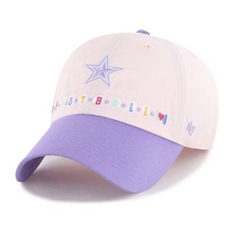 Youth '47 Pink/Purple Dallas Cowboys Friendship Bracelet Clean Up Adjustable Hat