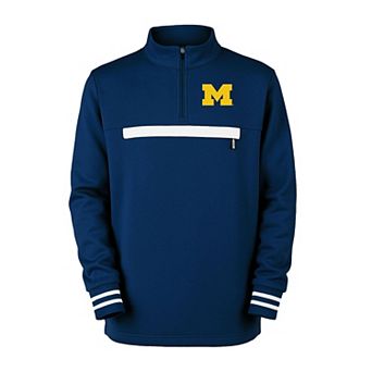 Youth Garb Navy Michigan Wolverines Atlas Quarter-Zip Pullover