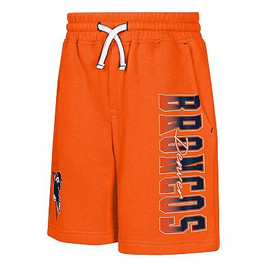 Youth Outerstuff Orange Denver Broncos Audible Fleece Shorts