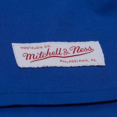 Women's Mitchell & Ness Royal Seattle Seahawks Core Essentials Micro Logo Boxy Crop T-Shirt