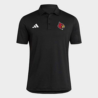 Men's adidas Black Louisville Cardinals Ultimate 365 Stripe Polo