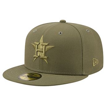 Men's New Era Olive Houston Astros Color Pack 59FIFTY Fitted Hat