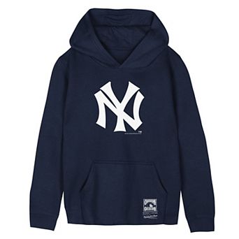 Preschool Mitchell & Ness Navy New York Yankees Retro Logo Hoodie