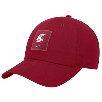 Men's Nike Crimson Washington State Cougars 2026 On-Field Club Adjustable Hat