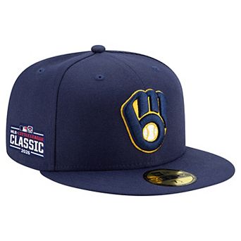 Men's New Era Navy Milwaukee Brewers 2026 Little League Classic Authentic Collection 59FIFTY Fitted Hat