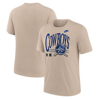 Men's Nike Sand Dallas Cowboys Rewind Tri-Blend T-Shirt