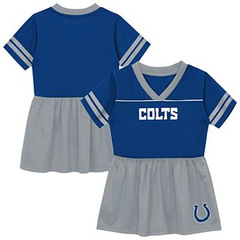 Toddler Outerstuff Royal Indianapolis Colts Stadium Lights V-Neck Fashion Football Jersey Dress