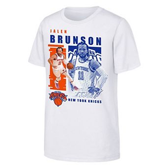 Youth Outerstuff Jalen Brunson White New York Knicks Highlights T-Shirt