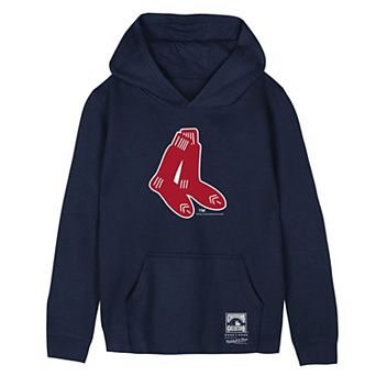 Preschool Mitchell & Ness Navy Boston Red Sox Retro Logo Hoodie