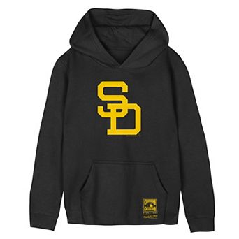 Toddler Mitchell & Ness Black San Diego Padres Retro Logo Hoodie