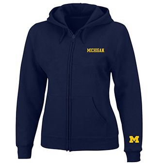 Women's Profile Navy Michigan Wolverines Plus Size Full-Zip Jacket
