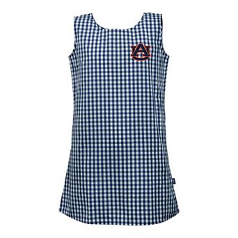 Girls Toddler Garb Navy Auburn Tigers Woven Gingham Dress