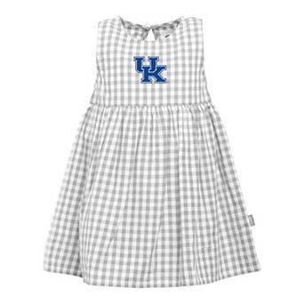 Girls Infant Garb Gray Kentucky Wildcats Loren Gingham Dress