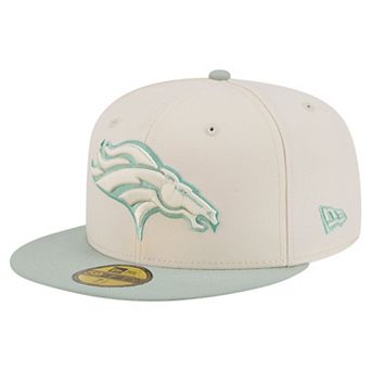 Men's New Era Cream/Light Green Denver Broncos Color Pack 59FIFTY Fitted Hat