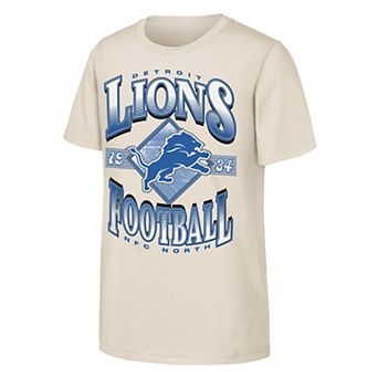 Youth Outerstuff Natural Detroit Lions NFL Of Days Past T-Shirt