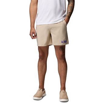 Men's Columbia Natural LSU Tigers PFG Terminal Roamer™ Omni-Shade™ Stretch Shorts