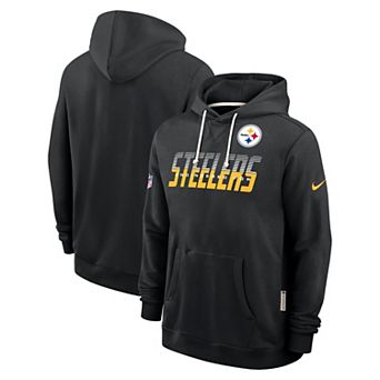 Men's Nike Black Pittsburgh Steelers Sideline Standard Issue Top Prospect Dri-FIT Hoodie